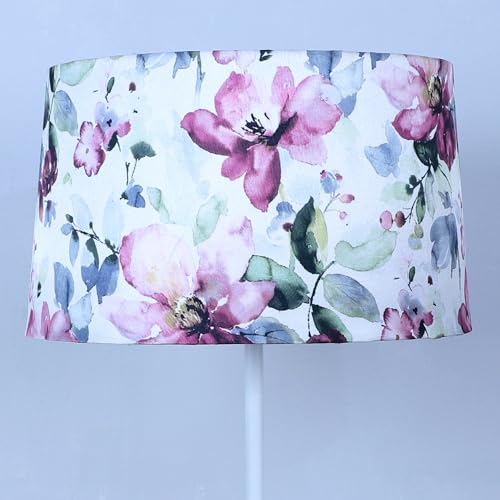 Image of tu casa White Metal-Iron Base Foldable Floor Lamps with Cobra Saffron Print & Satin Shade for Bedroom, Living Room, Lounge, Office Area, Gifting Without Bulb for Home Decoration (Height - 57 inch)