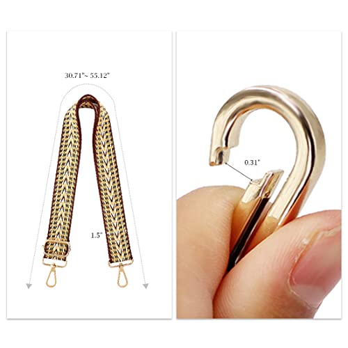 Image of TANOSII Wide Purse Strap Adjustable Replacement Shoulder Crossbody Strap Handbag Strap
