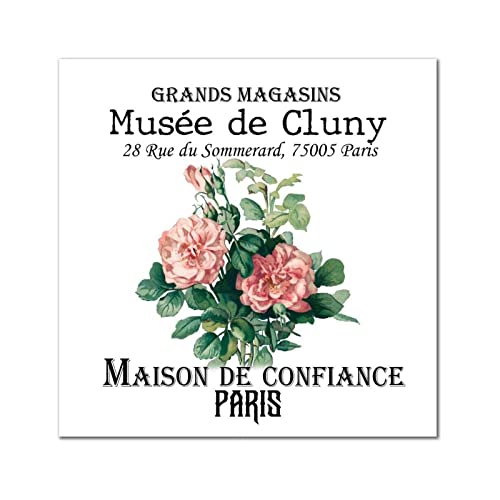 Plaque murale en bois fleur de pivoine vintage décoration maison salon 30cm