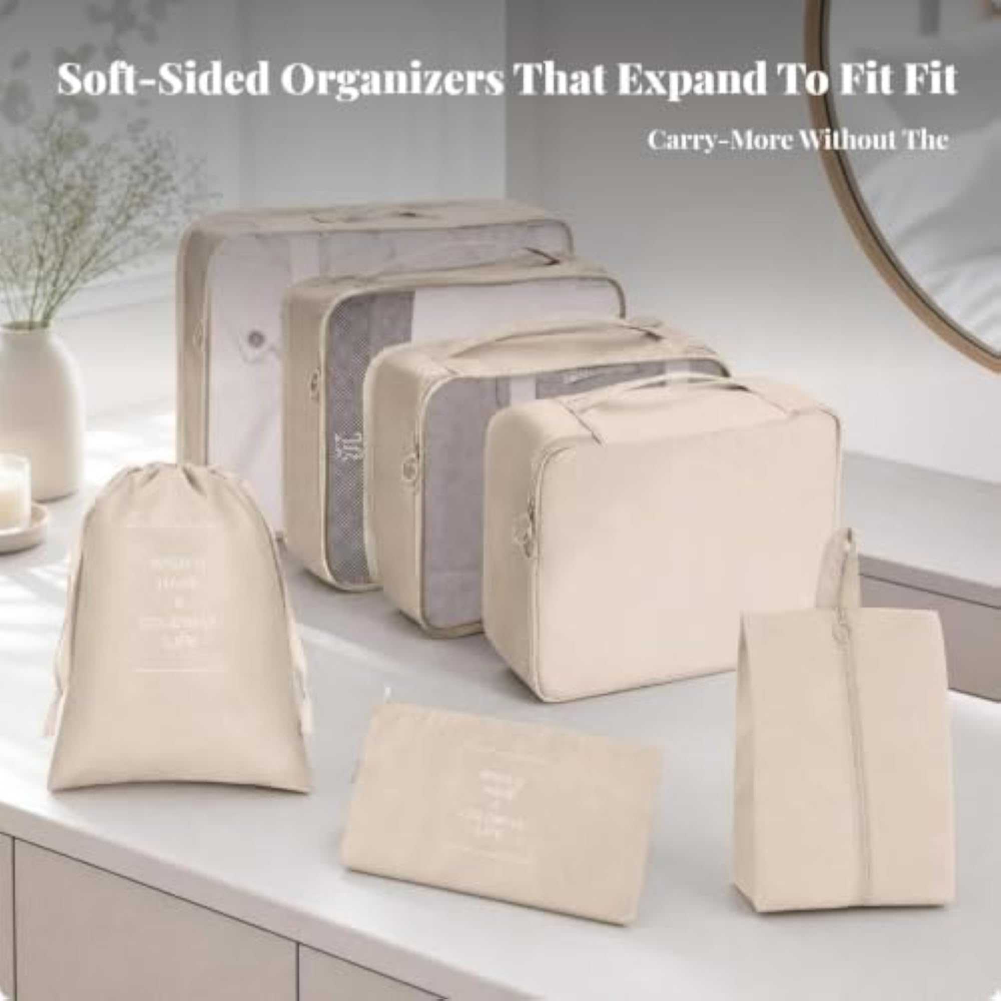 7-Piece Space-Saving Packing Cube Set