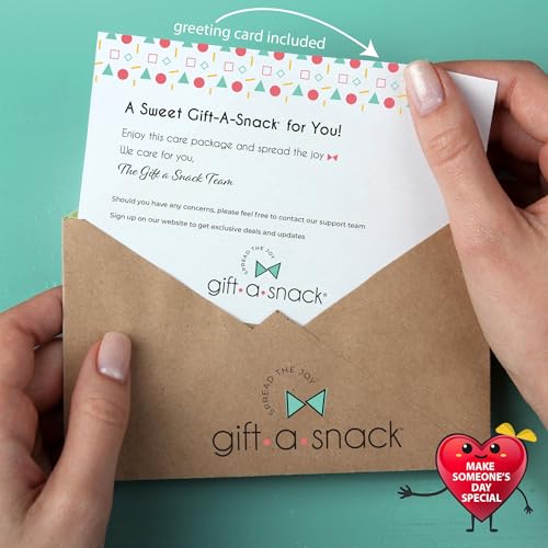 Image of Gift A Snack - Healthy Granola Breakfast Bars, Snack Box Care Package + Greeting Card (45 Count) Graduation Birthday Treats Gift Basket Nutritious Chips Office Food Assortments & Variety Gifts