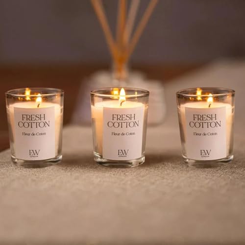 Marco Paul Scented Candle Gift Set Tea Light Small Long Burning Candles 30 Hour Burning Candle Sets Ornament Centrepiece Valentine's Day Gift for Her & Gifts for Mum