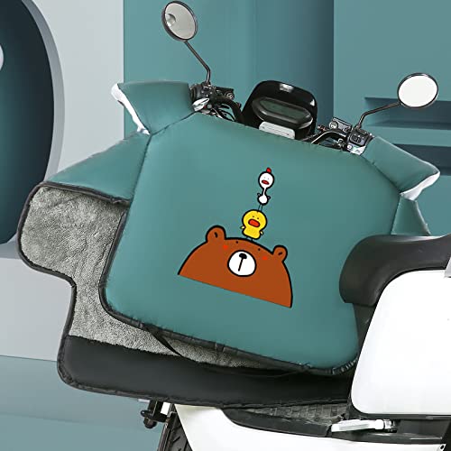 Générique Tablier Scooter, Couvre Jambe Scooter Vent de la Voiture électrique Wind est l'hiver Plus Velours Chaud Coupe-Vent par Une Batterie épaissie Couverture à Vent étanche
