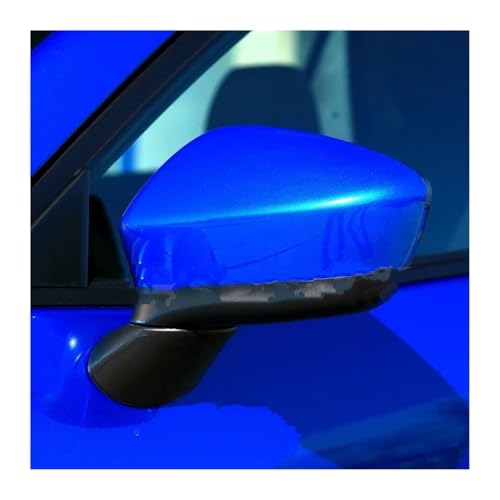 Conjunto Espejo Lateral para Mazda para CX-5 CX5 KE 2013 2014 8 Pines Señal De Giro Calefacción Eléctrica Plegable Coche Exterior Retrovisor Puerta Espejo Assy Conjunto Espejo Retrovisor(Blue Left)