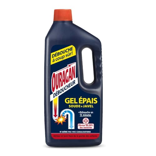 Ouragan Déboucheur Gel Epais 15 minutes 1 L