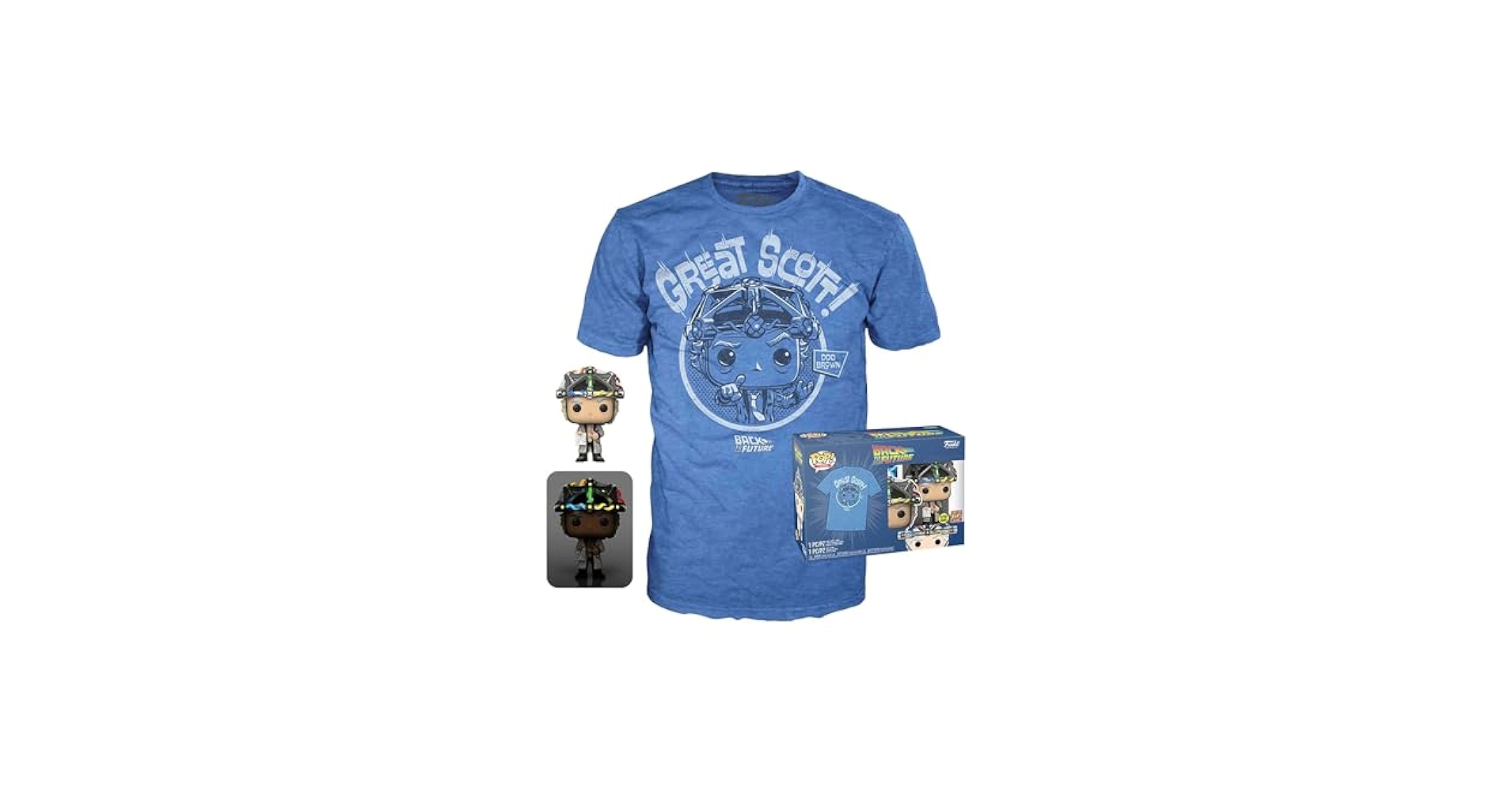 バックトゥザフューチャー ドク 蓄光版 + シャツ POP! ファンコ funk Amazon.com: Funko Pop! & Tee: Back to The Future - Doc with