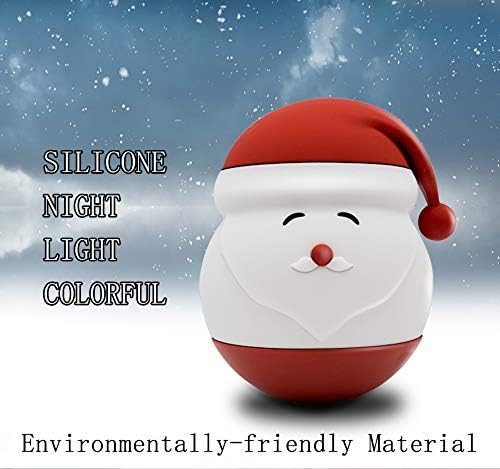 Image of Desidiya Santa Silicone Night Lamp for Kids - Dual Power (USB & Battery) | Soft LED Night Light | Color Changing | Safe Silicone | Christmas Gift & Bedroom Decor