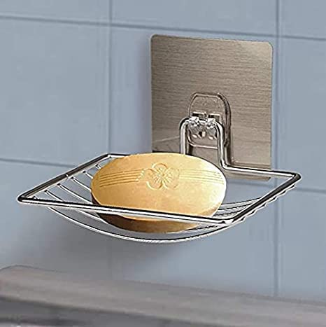 Tinkpin Wall Mounted Double Layer Soap Sponge Dish Holder Self Adhesive Rust Proof Soap Dish for Kitchen Bathroom(Double Layer) (B0BH94WMY1) Amazon Price History, Amazon Price Tracker