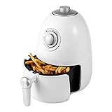 Brentwood Appliances AF200W 2-Quart Small Electric Air Fryer with Timer and Temperature Control (White), One Size