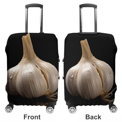 Raw Garlic Luggage Cover, Washable Elastic Suitcase Cover Protector Fit 18-32 Inch Luggage3