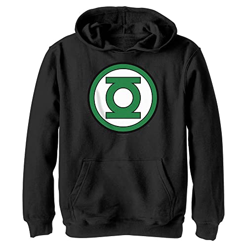 Sweat à capuche enfant vert logo lanterne classique DC Comics