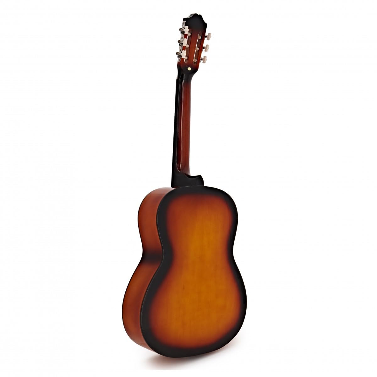 Pacchetto chitarra classica, Sunburst, Gear4music | Include Custodia, Accordatore e Corde, Corpo in Laminato Durevole Resiste alla Pratica e al Jeu, Tono Ricco