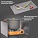 Pesoncarl Outdoors Stove Windshield, Camping Cooking Windscreen Folding Camping Cooker Stove Wind Screen, Camp Stoves