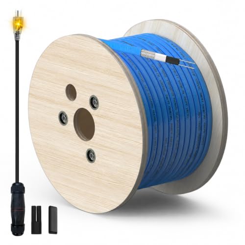 YeloDeer 100ft Cut to Length Heat Tape for Water Pipes Bulk Roll