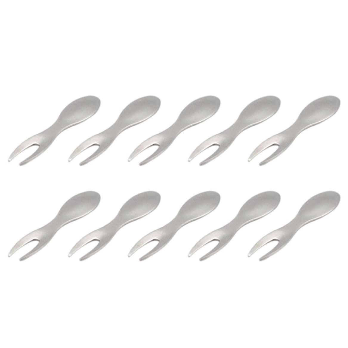 Beahing Silver 10Pcs Corn Holders Stainless Steel - Bbq Grill Corn On Cob Skewers Picnic Fruit Forks