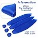 Royota Blue Braiding Hair Pre stretched Ez Braid Colored Hair Extension Synthetic Soft Yaki Knotless Prestretched Braiding Hair for Box Crochet Braid (3packs,Blue,26inch)