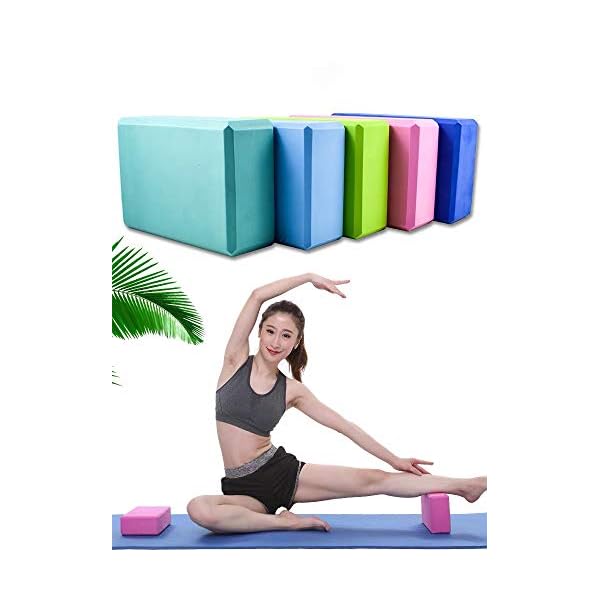 XLAYZ-Yoga-Brick-Dance-Pressure-Leg-Practice-Special-Brick-Foam-Brick-Children-Beginner-Yoga-Auxiliary-Tool-Genuine-Gym-Equipment XLAYZ Yoga Brick Dance Pressure Leg Practice Special Brick Foam Brick Children Beginner Yoga Auxiliary Tool Genuine Gym Equipment (Purple)