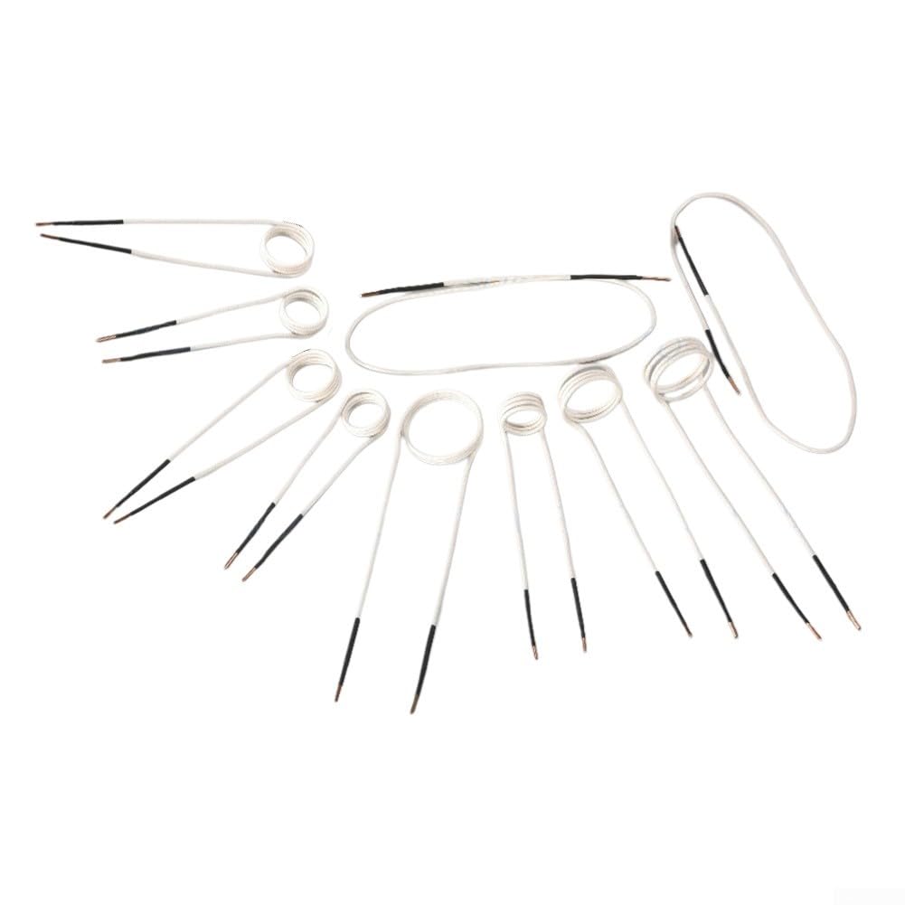 Kits de bobina de calentador de inducción para extracción de pernos y tuercas oxidados sin llama, 10 bobinas de soldadura de metal para rodamientos, engranajes, calefacción de poleas y aflojamiento