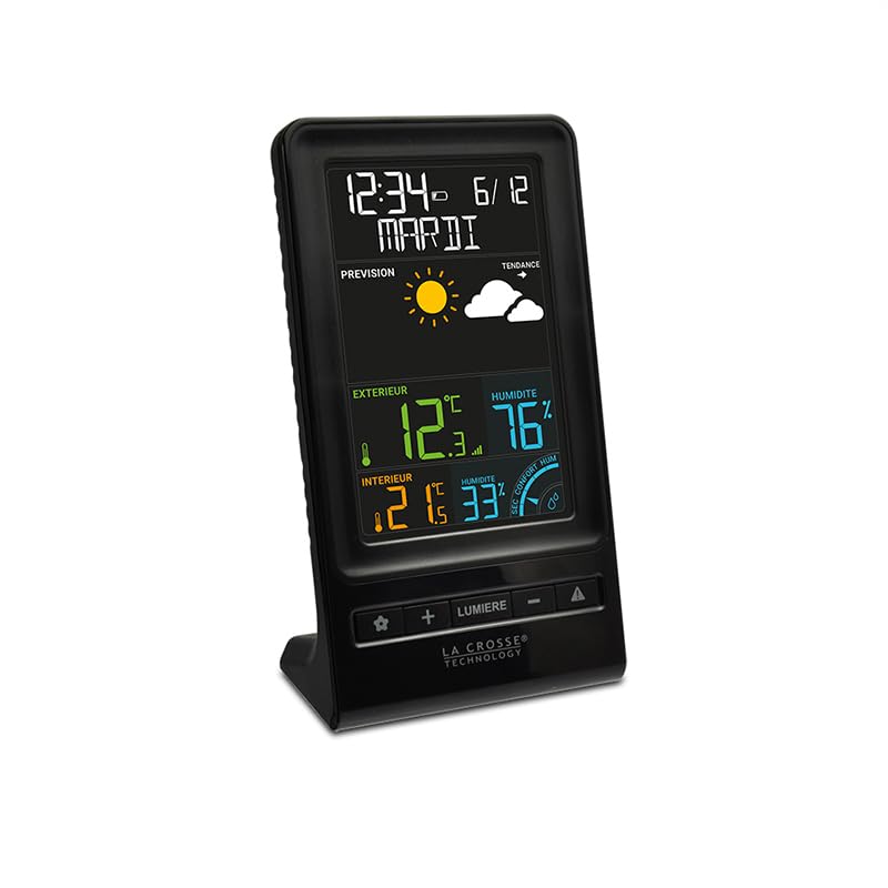 La Crosse Technology - WS6819 Station Météo avec Prévision météo et écran couleur - Noir