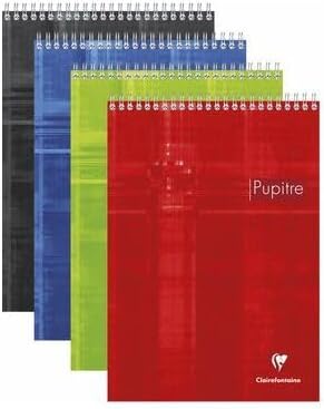 Clairefontaine Wirebound Notepad - Graph 80 sheets - 8 1/2 x 11 3/4 - Sold Individually ( Assorted Cover Color Chosen at Random)