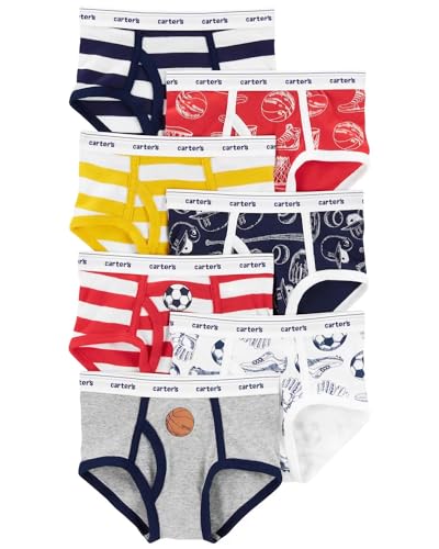 Kit com 7 Cueca Infantil algodão - Carter's Oshokosh B'gosh - Animais (4/5 anos)