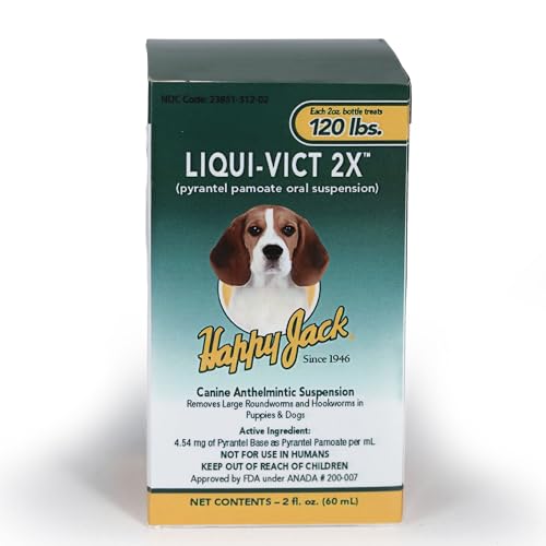 Liquid Dog & Cat Liqui-vict 2X Canine Anthelmintic, NDC Code: 23851-312-02, ANADA#200007
