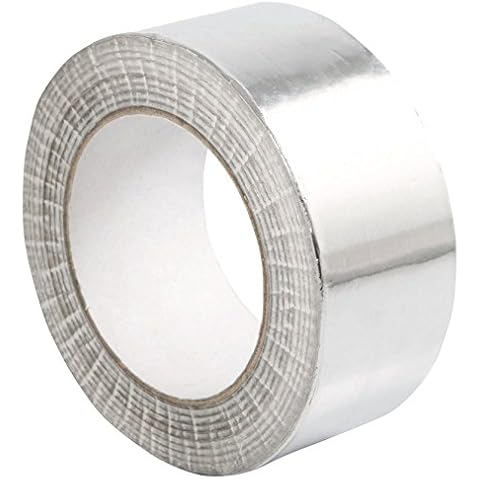 STERR - Aluminium Tape Aluminium Foil Tape Silver 50 mm X 50 m Cover