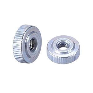 Sourcing Map M4 Rändelmutter Blau 10er-Pack