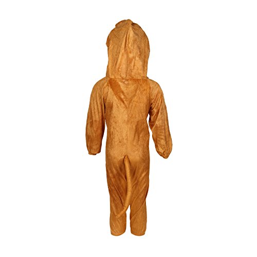Image of Raj Costume Animal Fancy Dress Costume for Boys & Girls | Hooded Full Body Wildlife Zoo Animal Jumpsuit | Soft Costume for School Function, Fancy Dress, Halloween, Birthday, Cosplay & Role Play