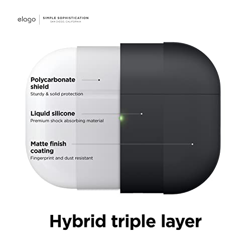 elago Liquid Hybrid Case Compatible with AirPods Pro 2 Case with Lanyard - Image 3