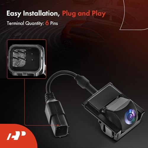 Image of A-Premium Park Assist Camera Rear View Backup Reverse Camera Compatible with Select Honda Models - 2018 2019 2020 Odyssey - Replace# 39530THRA23