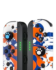 Bonadget Wireless Controller Kompatibel für Switch/OLED/Lite, Ersatz für Switch Kabellose Controller mit Turbo/Dual Vibration/6-Axis Gyro/Motion Control/Wake-up Funktion