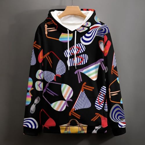 Hoody sweatshirt pull homme femme manche longue sweat à capuche imprimé taille S - 4