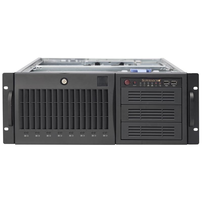 Supermicro 865 Watt 4U Tower/Rackmount Server Chassis, Black (CSE