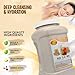 SPA REDI - Clay Mask, Milk and Honey, 128 Oz - Pedicure and Body Deep Cleansing, Skin Pore Purifying, Detoxifying and Hydrating