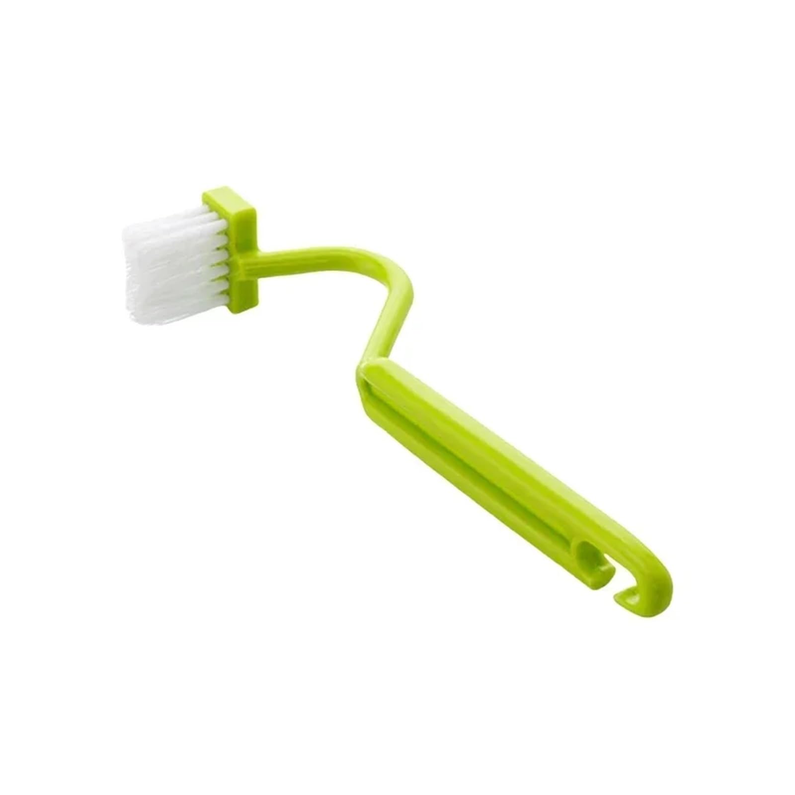 Toilet Brush Multifunctional Toilet Cleaning Brush S Shape Portable WC Scrubber Curved Side Bending Handle Corner Handle Curved Brush(Green,2pcs)