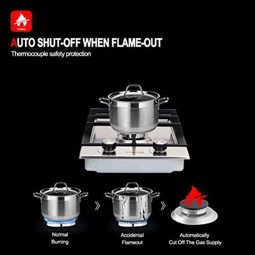 Reviews for 12" Builtin Gas Cooktop, GASLAND Chef GH30SF 2 Burner Gas