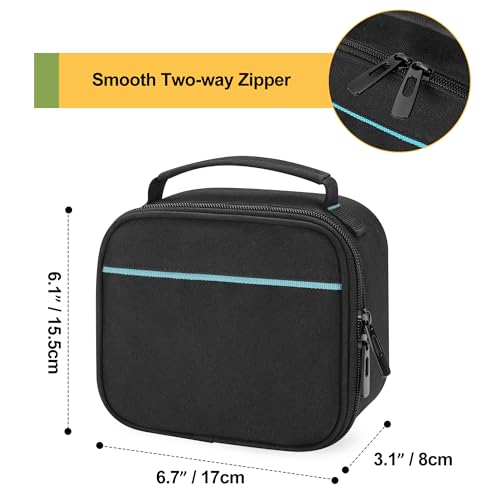 Image of CURMIO Label Maker Carrying Case Compatible with NIIMBOT B21 / B1, Empty Storage Holder Bag for Printer Labels, USB Cable, Battery, Bag Only