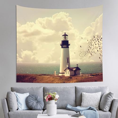 Tapisserie phare ancien pour habiller un grand mur de chambre
