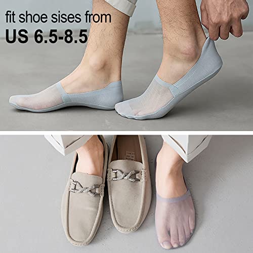 No Show Socks for Men and Women,Low Cut Liner Non-Slip for Flats Boat 6 Pairs2