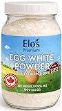 Egg White Powder 100g – PRODUCT OF CANADA- High-Protein, Pasteurized & Easily Mixable for Baking, Cooking & Shakes – Ideal for Macarons, Meringues & Protein-Rich Recipes – No Additives, Non-GMO, Gluten-Free & Keto-Friendly – Resealable Bag for Freshness BY ELO’S PREMIUM