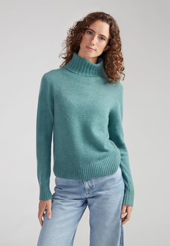 Image of Style & Republic Women's 100% Cashmere Turtleneck Sweater, Regular Fit, Premium Knit Jumper for Autumn, Winter and Spring