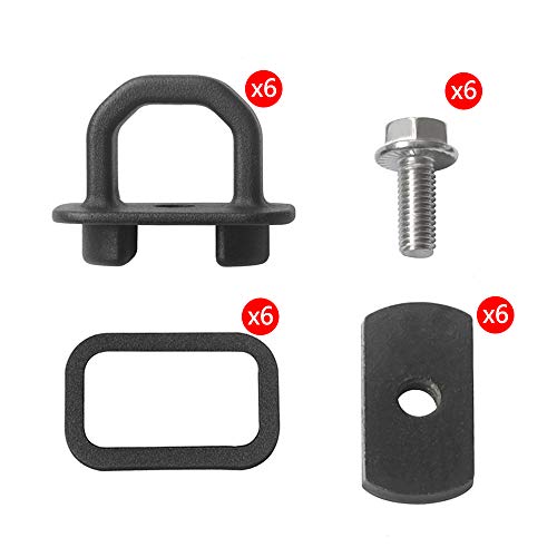 KAIRAY 6pcs Tie Down Anchors Truck Bed Side Wall Anchor fit for 07-20 Chevy Silverado GMC Sierra 15-20 Chevy Colorado GMC Canyon DZ97903 - Thumbnail 7