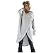 Produktbild VJGOAL Damen Pullover, Damen Mädchen Mode Frühling Herbst unregelmäßigen Stricken lose Sweatshirt Pullover Lange Tops Bluse (M, Grau)