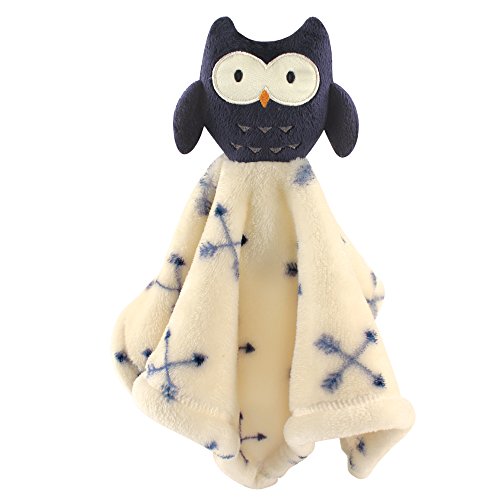 Image of Hudson Baby Unisex Baby Animal Face Security Blanket, Owl, One Size