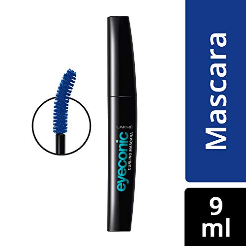 Image of Lakme Insta Eye Liner, Blue, 9 ml And Lakme Eyeconic Curling Mascara, Royal Blue, 9ml