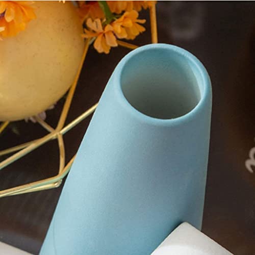 Vase en céramique multicolore pour table d'entrée et fleurs séchées - 6
