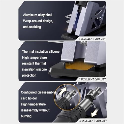 Pistolet à air chaud intelligent 550W pour dessouder sans surchauffer vos CMS