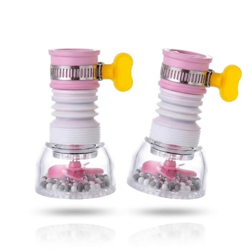 Image of 360 Rotating Water Faucet Aerator (Pack of 2) | Anti-Splash Tap Nozzle | Adjustable Expandable Faucet Sprayer | Kitchen & Bathroom Tap Filter Attachment