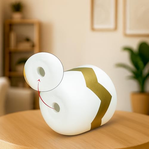 Image of Urban Plant Terracotta Pot - Trendy Planter for Modern Home & Garden Spaces (Nova Terracotta Pot - White)